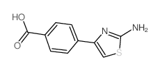 4-(2-氨基-4-噻唑基)苯甲酸结构式