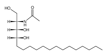 N-乙酰植物鞘氨醇(NAPS)结构式