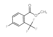 4-氟-2-(三氟甲基)苯甲酸甲酯结构式