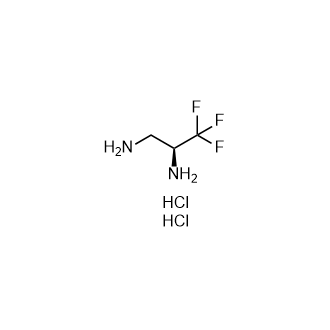 (S)-3,3,3-三氟丙烷-1,2-二胺二盐酸盐结构式