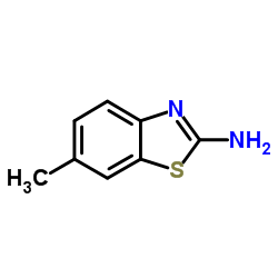 2-氨基-6-甲基苯并噻唑结构式