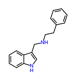 (1H-Indol-3-ylmethyl)-phenethyl-amine结构式