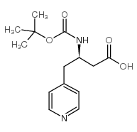 Boc-(R)-3-Amino-4-(4-pyridyl)-butyric acid Structure