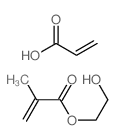 2-hydroxyethyl 2-methylprop-2-enoate,prop-2-enoic acid结构式