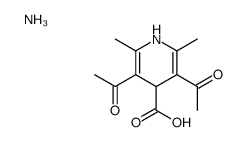 azanium,3,5-diacetyl-2,6-dimethyl-1,4-dihydropyridine-4-carboxylate Structure