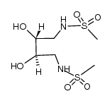 (R,R)-1,4-Diamethan-sulfonamido-2,3-butan-diol Structure