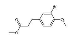 3-(3-bromo-4-methoxyphenyl)-propionic acid methyl ester结构式