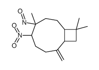 4,11,11-trimethyl-8-methylidene-5-nitro-4-nitrosobicyclo[7.2.0]undecane结构式