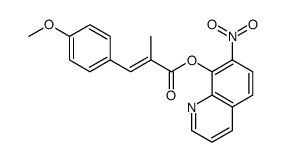2-(4-Methoxybenzylidene)propanoic acid 7-nitro-8-quinolyl ester Structure