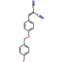 2-((4-[(4-FLUOROBENZYL)OXY]PHENYL)METHYLENE)MALONONITRILE Structure