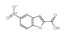 Benzo[b]selenophene-2-carboxylicacid, 5-nitro- Structure