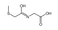 2-[(2-methylsulfanylacetyl)amino]acetic acid Structure