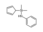 N-[cyclopenta-2,4-dien-1-yl(dimethyl)silyl]aniline Structure