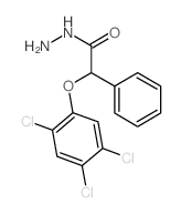 Benzeneacetic acid, a-(2,4,5-trichlorophenoxy)-,hydrazide结构式