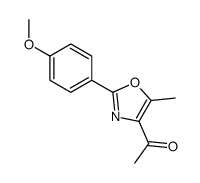 1-[2-(4-methoxyphenyl)-5-methyl-1,3-oxazol-4-yl]ethanone结构式