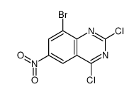 8-溴-2,4-二氯-6-硝基喹唑啉结构式