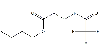 N-Methyl-N-(trifluoroacetyl)-β-alanine butyl ester Structure