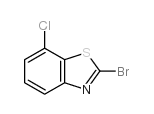2-溴-7-氯-苯并噻唑结构式
