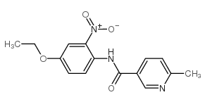 N-(4-乙氧基-2-硝基苯基)-6-甲基烟酰胺结构式