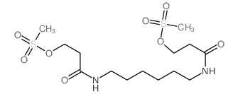 Propanamide,N,N'-1,6-hexanediylbis[3-[(methylsulfonyl)oxy]- Structure