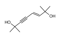 2,7-dimethyl-3-octen-5-yne-2,7-diol结构式