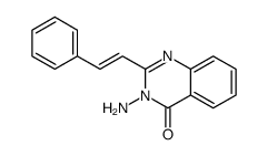 3-amino-2-(2-phenylethenyl)quinazolin-4-one Structure