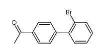 4-acetyl-2'-bromobiphenyl结构式