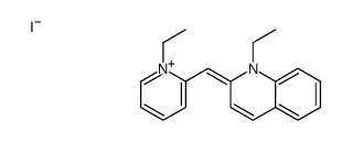 1-ethyl-2-[(1-ethyl-2(1H)-pyridylidene)methyl]quinolinium iodide结构式