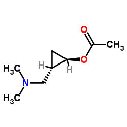Cyclopropanol, 2-[(dimethylamino)methyl]-, acetate (ester), (1R,2S)-rel- (9CI) Structure