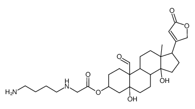 N-(4'-Amino-n-butyl)-3-aminoacetylstrophanthidin结构式