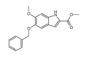 methyl 5-benzyloxy-6-methoxy-1H-indole-2-carboxylate Structure