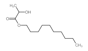 Propanoic acid, 2-hydroxy-, decylester structure