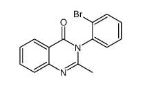 3-(2-bromophenyl)-2-methylquinazolin-4-one Structure