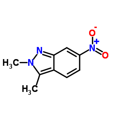 2,3-二甲基-6-硝基吲唑结构式