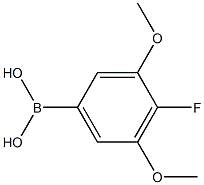 4-氟-3,5-二甲氧基苯硼酸结构式