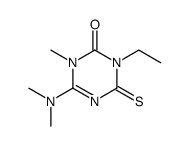 6-dimethylamino-3-ethyl-1-methyl-4-thioxo-3,4-dihydro-1H-[1,3,5]triazin-2-one Structure