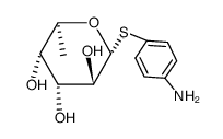 4-Aminophenyl-B-L-thiofucopyranoside Structure