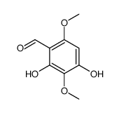 2,4-dihydroxy-3,6-dimethoxybenzaldehyde Structure