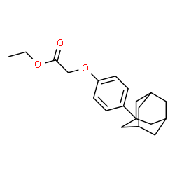 2-(4-(1-金刚烷)苯氧基)乙酸乙酯结构式