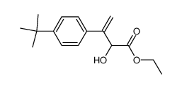 ethyl 3-(4-(tert-butyl)phenyl)-2-hydroxybut-3-enoate Structure