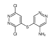 5-(3,6-dichloropyridazin-4-yl)sulfanylpyridazin-4-amine Structure