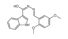N-[(2,5-dimethoxyphenyl)methylideneamino]-1H-indole-3-carboxamide Structure