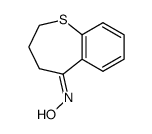3,4-dihydro-1-benzothiepin-5(2H)-one oxime结构式