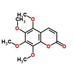 5,6,7,8-四甲氧基香豆素结构式