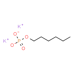 Dipotassium hexyl phosphate Structure
