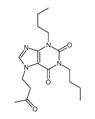 1,3-dibutyl-7-(3-oxobutyl)purine-2,6-dione结构式