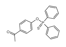 4-Acetylphenyl-diphenylphosphinothionat结构式