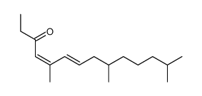 5,9,13-trimethyltetradeca-4,6-dien-3-one结构式