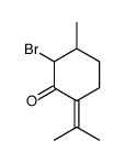 2-bromo-3-methyl-6-propan-2-ylidenecyclohexan-1-one Structure