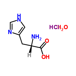 L-Histidine hydrochloride monohydrate structure